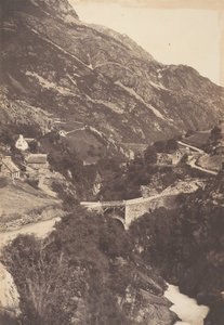 Bridge of Sia Road of Gavarnie St Sauveur, 1853. av Joseph Vigier