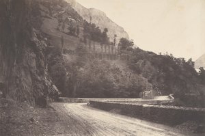 Vei fra Pierrefitte til Luz St Sauveur, 1853.