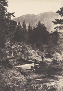 Torrent av Demoiselles-fossen, Bagnères de Luchon., 1853.