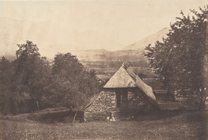 Argelès-dalen nær Despourreins-gården. St-Sauveur, 1853.