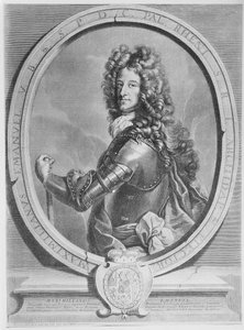 Maximilian II Emanuel, kurfyrst av Bayern, gravert av Cornelis Vermeulen (gravering)