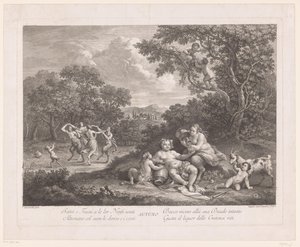 Landskap med Bacchus og dansende satyrer og maenader Høst Autotuno (tittel på objekt)