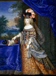 Maria Theresa fra Spania (tempera på papir)