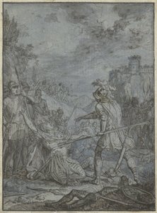 Overgivelse av en hærsjef Gruppe med lignende illustrasjoner med riddere og ryttere (serietittel)