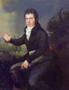 Portrett av Ludwig van Beethoven av Joseph Willibrord Mahler