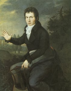 Portrett av van Beethoven av Joseph Willibrord Mahler