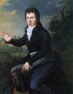 Portrett av van Beethoven av Joseph Willibrord Mahler