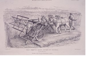 Bells forbedret høstemaskin av Crosskill, c1840s.