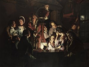 Eksperimentet med fuglen i luftpumpen. 1768 av Joseph Wright of Derby