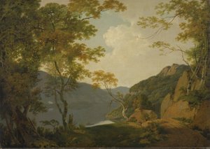 Lake Scene av Joseph Wright of Derby