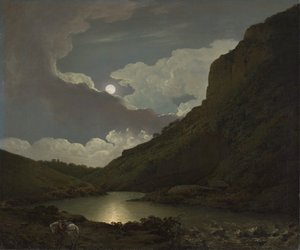 Matlock Tor av Moonlight av Joseph Wright of Derby