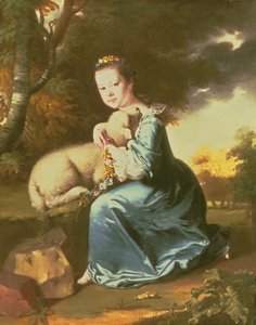 Frøken Frances Warren, tidlig på 1760-tallet (olje på lerret) av Joseph Wright of Derby