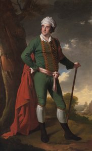 Portrett av en mann, kjent som den "indiske kapteinen" av Joseph Wright of Derby