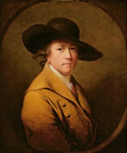 Selvportrett, ca. 1780 (olje på lerret) av Joseph Wright of Derby