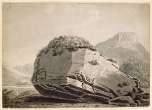 Bowderstone Borrowdale av Joseph Wright of Derby