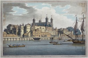 Tower of London, gravert av J. C. Stadler (fl.1780-1812), utgitt 1795 av Joseph after Farington