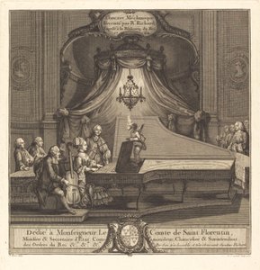 Den mekaniske konserten av Joseph de Longueil after Charles Eisen