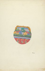 Pung med perler, ca. 1937. av Josephine C. Romano