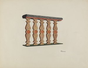 Choir Rail, 1938. av Josephine C. Romano