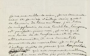 Autografbrev til Eugene de Beauharnais, Paris, 2. januar 1809 (penn og blekk på papir) av Josephine de Beauharnais