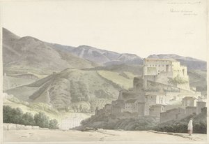 Italiensk landskap ved Subiaco