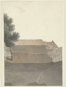 En del av hvelvet til tempelet til Minerva Medica i Roma Seksjon av murverket til tempelet til Minerva Medica i Roma