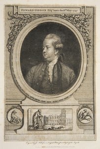 Edward Gibbon, Esq., pub. 1730 (gravering) av Joshua (after) Reynolds