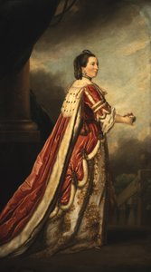 Portrett Elizabeth, hertuginne av Northumberland (olje på lerret)