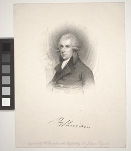 Richard Brinsley Sheridan, gravert av W. Read (1824-1837) av Joshua (after) Reynolds