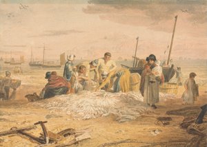 Lander en makrellfangst, Hastings av Joshua Cristall