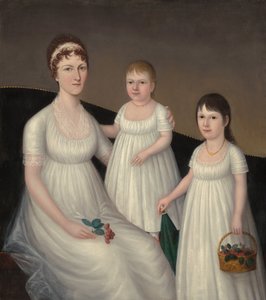 Grace Allison McCurdy (Mrs. Hugh McCurdy) og hennes døtre, Mary Jane og Letitia Grace
