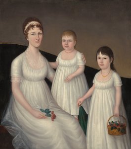 Grace Allison McCurdy Mrs. Hugh McCurdy og hennes døtre, Mary Jane og Letitia Grace, c1806.