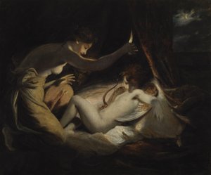 Amor og psyke, ca. 1789 av Joshua Reynolds