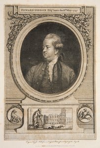 Edward Gibbon, Esq., pub. 1730 gravering. av Joshua Reynolds