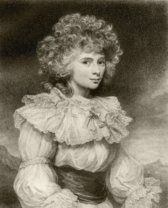 Elizabeth Cavendish, hertuginne av Devonshire, gravert av F. Bartolozzi, fra 