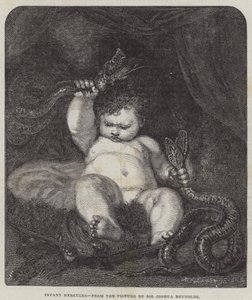 Herkules spedbarn av Joshua Reynolds