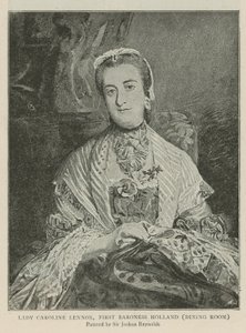 Lady Caroline Lennox, første baronesse Holland av Joshua Reynolds
