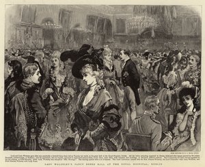 Lady Wolseleys Fancy Dress Ball på Royal Hospital, Dublin av Joshua Reynolds