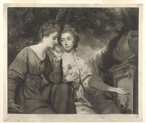 Mrs. Harriet Bouverie og Mrs. Frances Ann Crewe, gravert av Giuseppe Marchi, 1770 av Joshua Reynolds