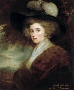 Portrett av Mrs. Charles James Fox, 1784-9 av Joshua Reynolds