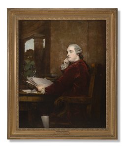 Portrett av William Henry Cavendish Bentinck, tredje hertug av Portland ved skrivebordet hans, 1771 av Joshua Reynolds