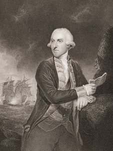 Samuel Hood, 1st Viscount Hood, illustrasjon fra 