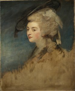Studie av Georgiana Spencer (olje på lerret) av Joshua Reynolds