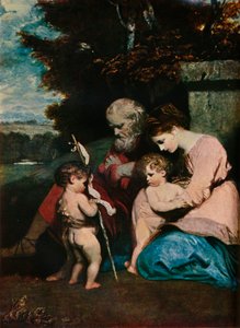 Den hellige familie med spedbarnet St John, 1788-9 av Joshua Reynolds
