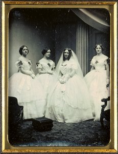 A Bride and Her Bridesmaids, 1851 eller senere.