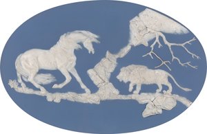 Horse Frightened by a Lion Episode A, modellert 1780.