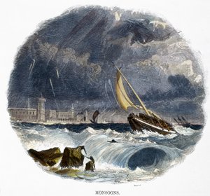 Monsuner, fra Phenomena of Nature, 1849 av Josiah Wood Whymper