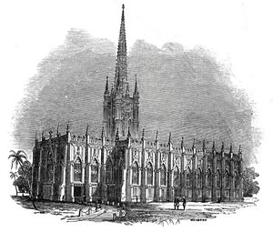 St. Paul's Cathedral, Calcutta, 1845.