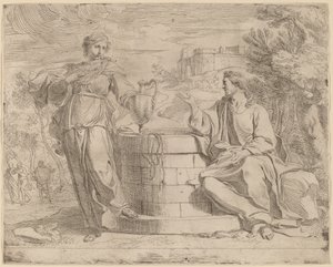 Kristus og den samaritanske kvinnen av Josse de Pape