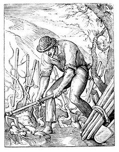 Vinprodusenten (litho) (s/hvitt-bilde) av Jost (after) Amman